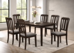 Benbrook – Wooden Dining Collection in Grey & Dark Brown