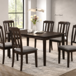Benbrook – Wooden Dining Collection in Grey & Dark Brown
