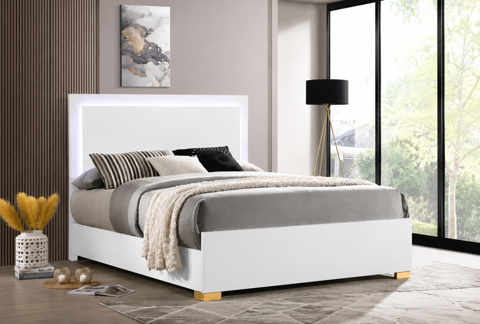 ChatGPT Image Jul 7, 2026, 04_04_44 AM Marceline Wood LED Panel Bed White - Image 1