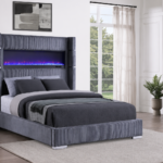 Tisdall Upholstered Cal King Flame Visualizer Bed