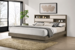 Fenwick Bed Bookcase Headboard Grey Oak