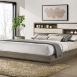 Fenwick Bed Bookcase Headboard Grey Oak
