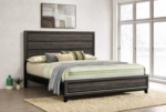 Watson Wood Panel Bed Grey Oak