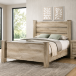 Oakglen 55-inch Panel Bed Weathered Oak