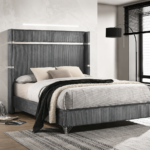 Lucia 61-inch Upholstered Wingback Bed