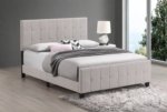 Fairfield Upholstered Panel Bed Beige