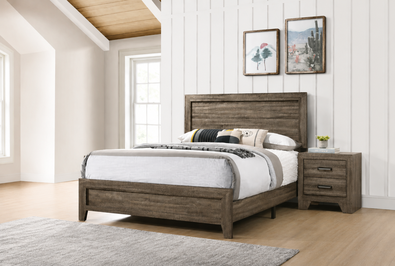 ChatGPT Image Jul 7, 2026, 04_08_33 AM Rio Wooden Panel Bed Frame Brown - Image 1