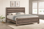 Kauffman Wood Panel Bed Dark Cocoa