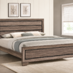 Kauffman Wood Panel Bed Dark Cocoa