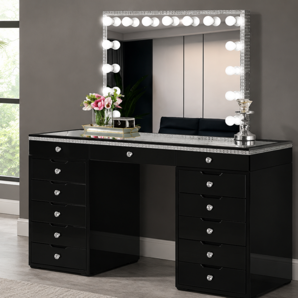 Generation Trade Cartier 147200 Vanity with Mirror - Black