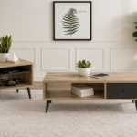 Welsh 2-piece Coffee and End Table Set oak
