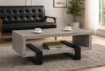Dinard Engineered Wood Coffee Table Grey Driftwood