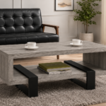 Dinard Engineered Wood Coffee Table Grey Driftwood