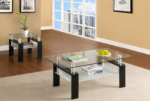 Dyer 2-piece Rectangular Coffee and End Table Set Black