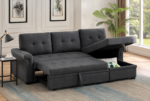 Best Lucca Linen Dark Gray Reversible Sleeper Sectional in 2026