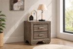 Kauffman 2-drawer Nightstand Brown