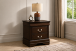 Louis Philippe 2-drawer Nightstand Dark Brown
