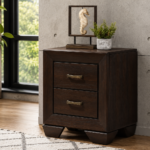 Kauffman 2-drawer Nightstand Dark Brown