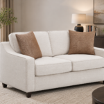 Coaster Furniture Christine 552062 Upholstered Sloped Arm Loveseat - B
