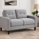 Bowen Upholstered Track Arm Tufted Loveseat