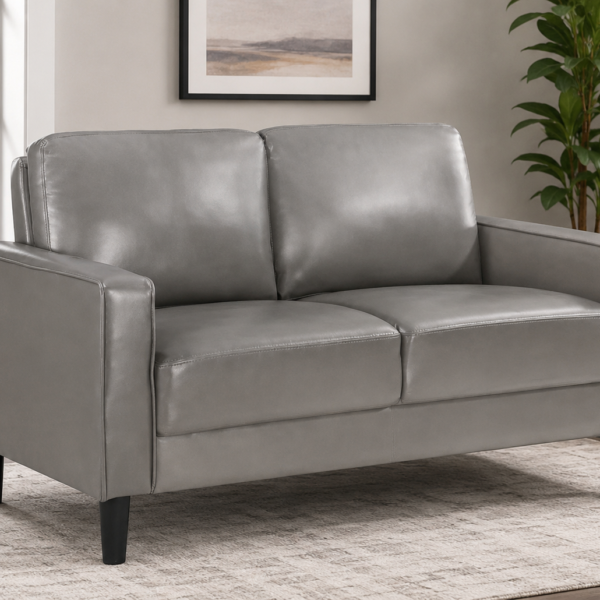 Coaster Furniture Ruth 508366 Upholstered Track Arm Loveseat - Grey