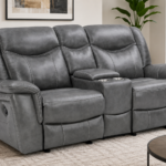 Coaster Furniture Raelynn 603192 Upholstered Track Arm Motion Loveseat