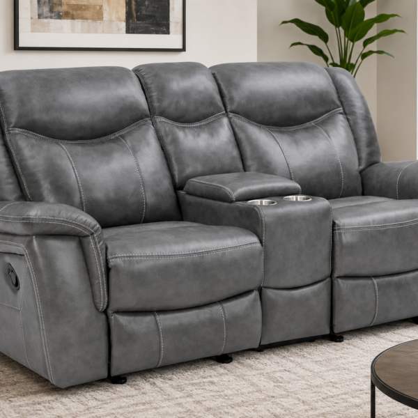 Coaster Furniture Conrad 650355 Upholstered Padded Arm Glider Loveseat