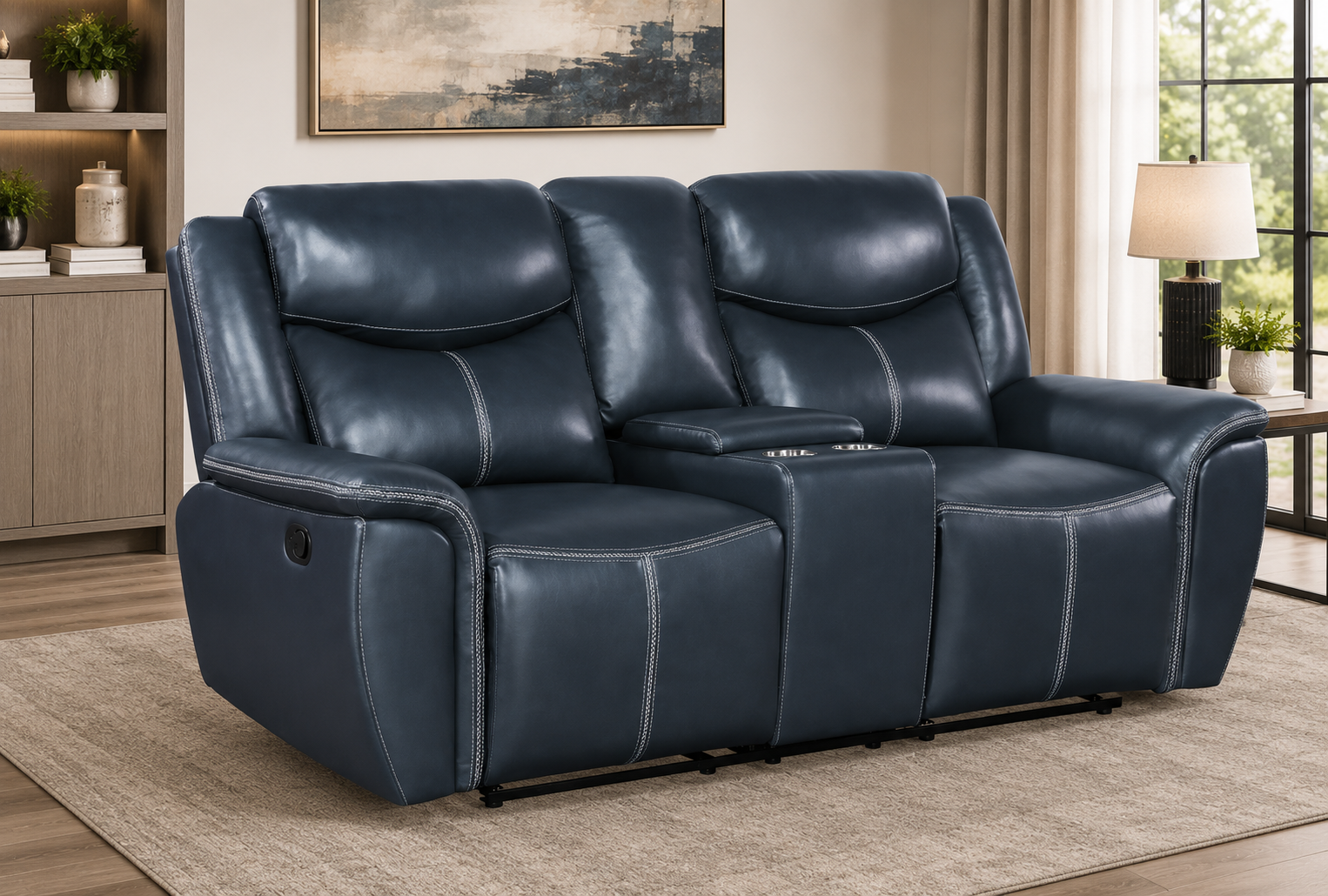 ChatGPT Image Jul 9, 2026, 03_46_44 AM Coaster Furniture Sloane 610272 Upholstered Padded Arm Reclining Loves - Image 1