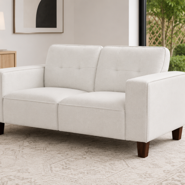 Deerhurst Upholstered Track Arm Tufted Loveseat