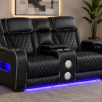 Generation Trade Titan 668291 Power Console Loveseat - Black