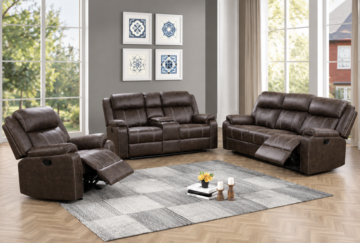 ChatGPT Image Jul 9, 2026, 04_18_06 AM Lucca Power Leather Reclining 3-Pcs Set Brown - Image 1