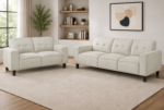 Deerhurst 2-piece Upholstered Track Arm Sofa Set
