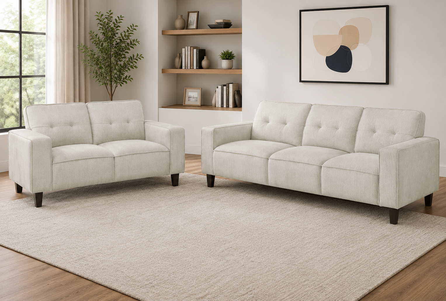 ChatGPT Image Jul 9, 2026, 12_17_42 AM Deerhurst 2-piece Upholstered Track Arm Sofa Set - Image 1