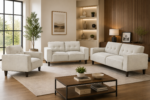 Deerhurst 3-piece Upholstered Track Arm Sofa Set