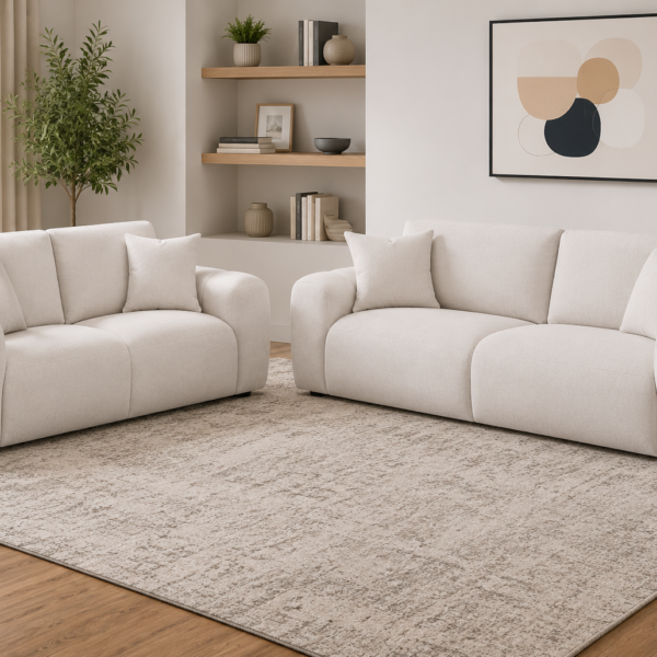 Burnett 2-piece Chenille Upholstered Sofa Set