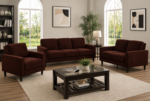 Ruth 3-piece Upholstered Track Arm Sofa Set