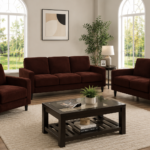 Ruth 3-piece Upholstered Track Arm Sofa Set