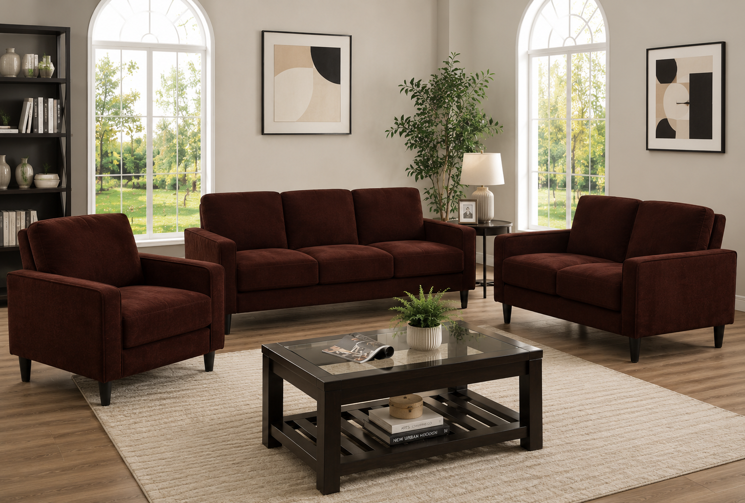 ChatGPT Image Jul 9, 2026, 12_18_49 AM Ruth 3-piece Upholstered Track Arm Sofa Set - Image 1