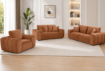 Burnett 3-piece Chenille Upholstered Sofa Set