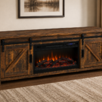 Coaster Furniture Enfield 722863 71-inch TV Stand Fireplace Media Cons