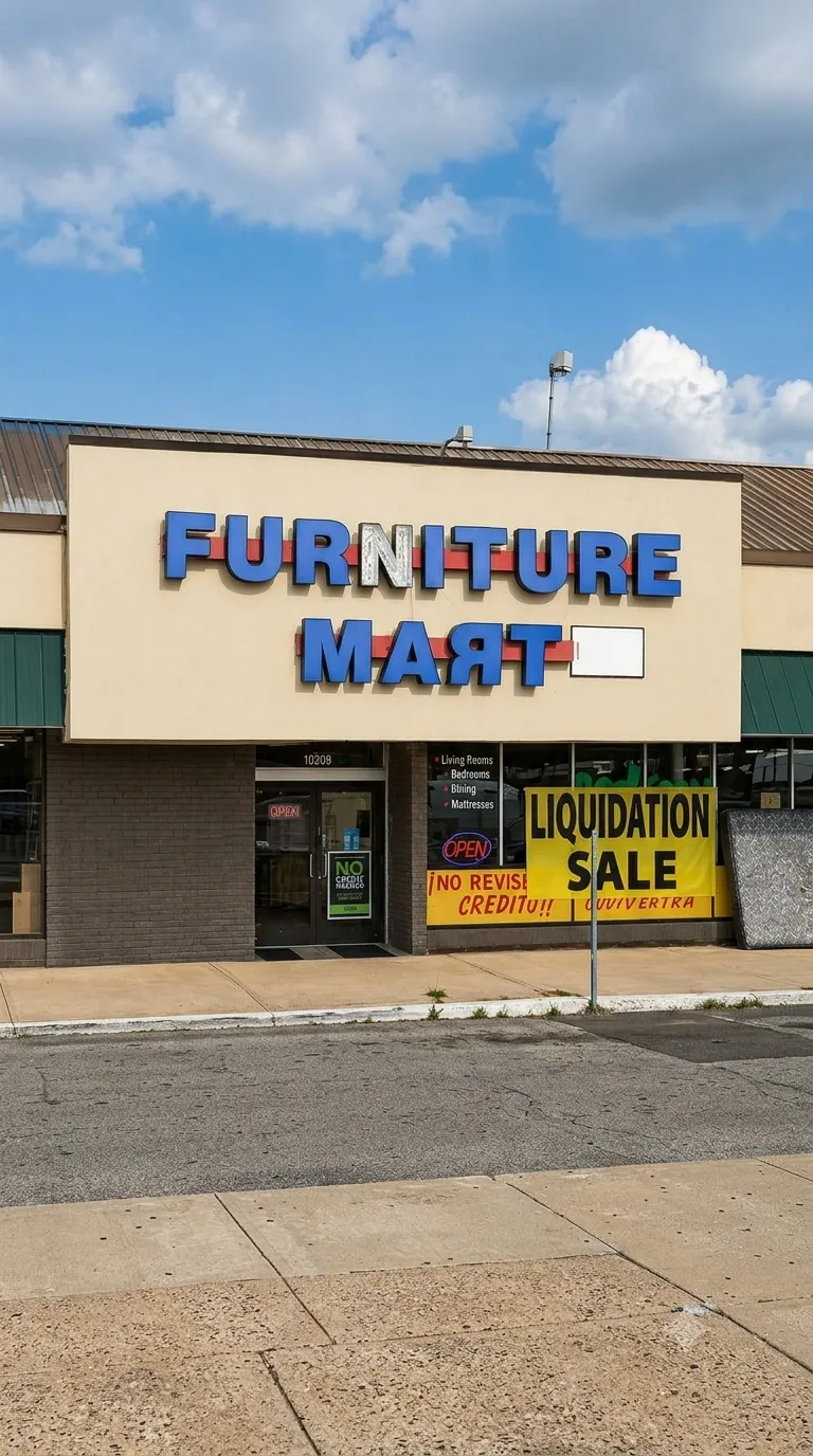 Black Bed Set furniture showroom in Arlington, Texas