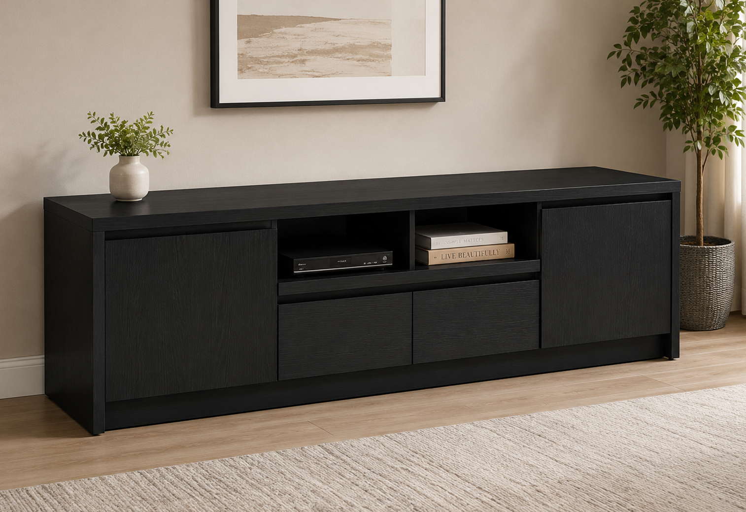 Winfied Coaster Furniture Winfield 706223 78-inch 2-door TV Stand Media Consol - Image 1