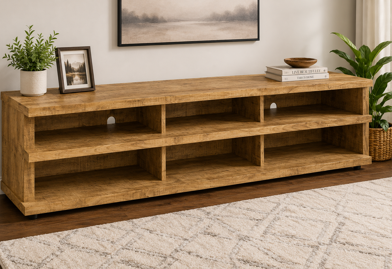 cartmill Coaster Furniture Cartmill 710543 78-inch 2-tier TV Stand Media Consol - Image 1