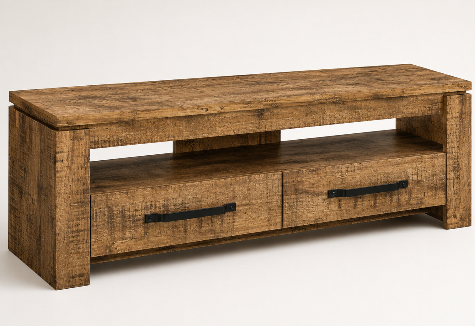 envcorton Coaster Furniture Elkton 701980 2-Drawer Engineered Wood 59" TV Stand - Image 1