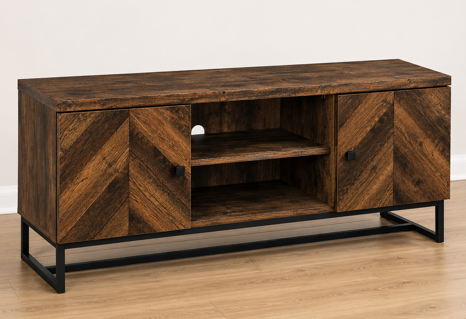 myless Coaster Furniture Myles 736052 2-door Engineered Wood 60" TV Stand - R - Image 1