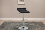 Bidwell Upholstered Adjustable Bar Stool Black (Set of 2)