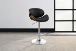 Harris Adjustable Bar Stool Black and Chrome