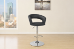 Barraza 29-inch Adjustable Height Bar Stool Grey and Chrome