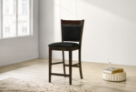 Jaden Upholstered Counter Chair Dark Brown (Set of 2)