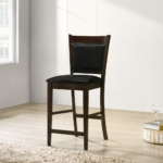 Jaden Upholstered Counter Chair Dark Brown (Set of 2)